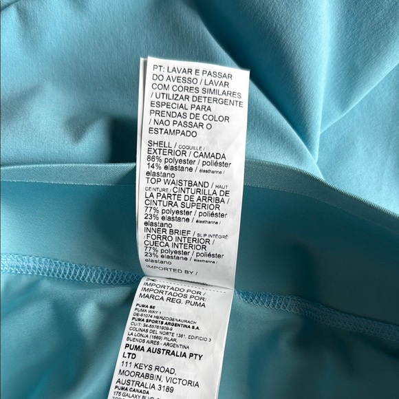 NWT Puma Milky Blue Power Shape Solid Woven Golf Athletic Skort Tennis - Picture 12 of 16